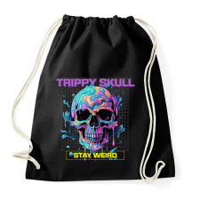 PRINTFASHION Trippy Skull - Sportzsák, Tornazsák - Fekete tornazsák