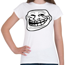 PRINTFASHION TrollFace - Női póló - Fehér női póló