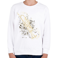 PRINTFASHION Trombita - Gyerek pulóver - Fehér gyerek pulóver, kardigán