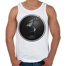 PRINTFASHION Trónok harca: Baratheon ház - Férfi atléta - Fehér