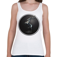 PRINTFASHION Trónok harca: Baratheon ház - Női atléta - Fehér női trikó