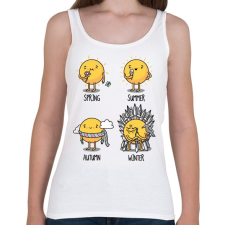 PRINTFASHION Trónok harca évszakok - Női atléta - Fehér női trikó
