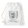 PRINTFASHION Trónok harca - Stark címer - Sportzsák, Tornazsák - Fehér