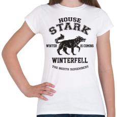 PRINTFASHION Trónok harca: Stark house - Női póló - Fehér