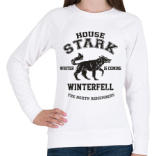 PRINTFASHION Trónok harca: Stark house - Női pulóver - Fehér női pulóver, kardigán