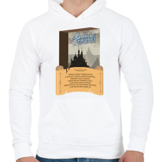 PRINTFASHION Trónok harca társasjáték - Férfi kapucnis pulóver - Fehér