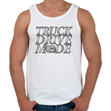 PRINTFASHION Truck drive mode - Férfi atléta - Fehér atléta, trikó