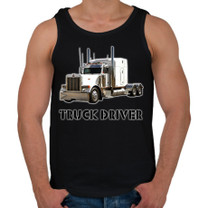 PRINTFASHION TRUCK DRIVER  - Férfi atléta - Fekete