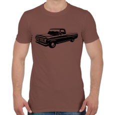 PRINTFASHION Truck - Férfi póló - Mogyoróbarna