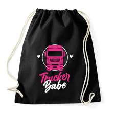 PRINTFASHION Trucker Babe - Sportzsák, Tornazsák - Fekete tornazsák