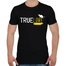 PRINTFASHION True love - Férfi póló - Fekete