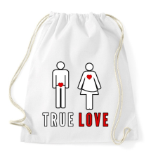 PRINTFASHION True love - Sportzsák, Tornazsák - Fehér tornazsák