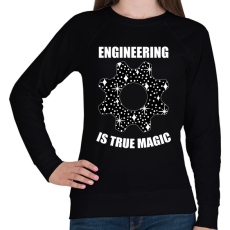 PRINTFASHION True magic - Női pulóver - Fekete