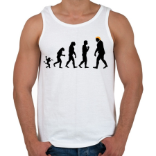 PRINTFASHION Trump evolúció - Férfi atléta - Fehér atléta, trikó