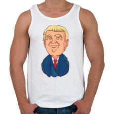 PRINTFASHION Trump - Férfi atléta - Fehér