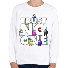 PRINTFASHION Trust NO one! - Gyerek pulóver - Fehér gyerek pulóver, kardigán