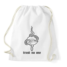 PRINTFASHION Trust no one - Sportzsák, Tornazsák - Fehér tornazsák