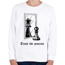 PRINTFASHION Trust the process - Gyerek pulóver - Fehér