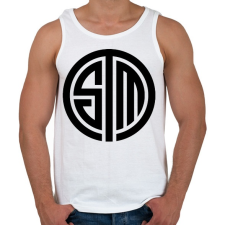 PRINTFASHION Tsm logo - Férfi atléta - Fehér atléta, trikó
