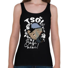 PRINTFASHION Tső Babi néni! - Női atléta - Fekete