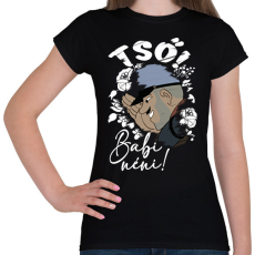 PRINTFASHION Tső Babi néni! - Női póló - Fekete