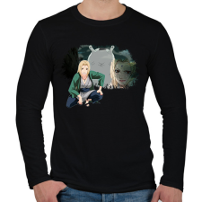 PRINTFASHION Tsunade - Férfi hosszú ujjú póló - Fekete férfi póló