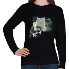 PRINTFASHION Tsunade - Női pulóver - Fekete