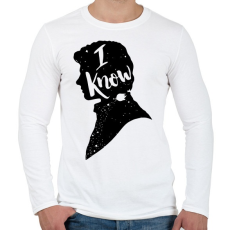 PRINTFASHION Tudom... - Férfi hosszú ujjú póló - Fehér