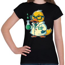 PRINTFASHION Tudós gumikacsa - Női póló - Fekete