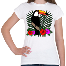 PRINTFASHION Tukán - Női póló - Fehér női póló