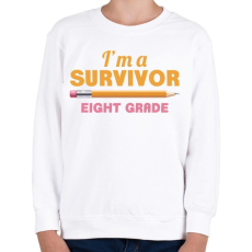PRINTFASHION Túlélő - Gyerek pulóver - Fehér