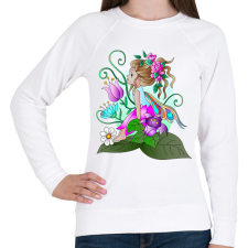 PRINTFASHION tünde1 - Női pulóver - Fehér női pulóver, kardigán