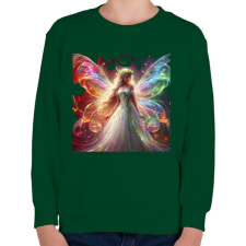 PRINTFASHION Tündér - Gyerek pulóver - Sötétzöld gyerek pulóver, kardigán