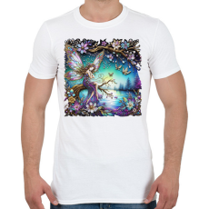 PRINTFASHION Tündér pillangókkal - Férfi póló - Fehér