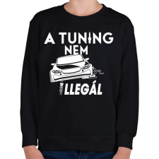 PRINTFASHION Tuning - Gyerek pulóver - Fekete gyerek pulóver, kardigán