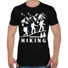 PRINTFASHION túrázás - Férfi póló - Fekete férfi póló