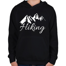 PRINTFASHION túrázás - Gyerek kapucnis pulóver - Fekete gyerek pulóver, kardigán