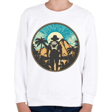 PRINTFASHION Túrázás - Gyerek pulóver - Fehér