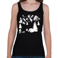 PRINTFASHION túrázás - Női atléta - Fekete