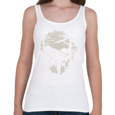 PRINTFASHION Túrázó a hegyekben - Női atléta - Fehér