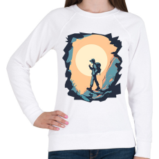 PRINTFASHION Túrázó - Női pulóver - Fehér