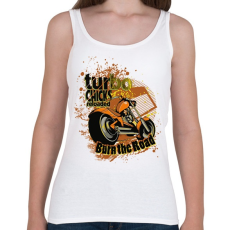 PRINTFASHION Turbo chicks - Női atléta - Fehér