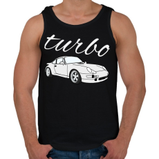 PRINTFASHION Turbo - Férfi atléta - Fekete