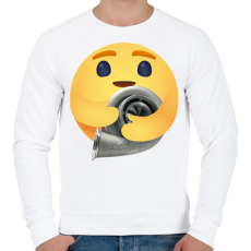 PRINTFASHION Turbó - Férfi pulóver - Fehér