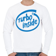 PRINTFASHION Turbo inside - Férfi pulóver - Fehér férfi pulóver, kardigán