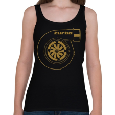 PRINTFASHION Turbo - Női atléta - Fekete női trikó