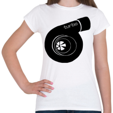 PRINTFASHION Turbo - Női póló - Fehér női póló