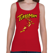 PRINTFASHION TurboMan - Női atléta - Cseresznyepiros női trikó