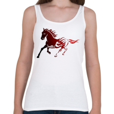 PRINTFASHION Tüzes ló - Női atléta - Fehér