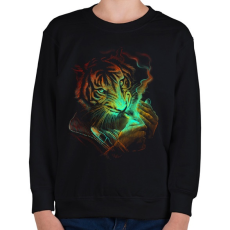 PRINTFASHION Tüzet ?  - Gyerek pulóver - Fekete